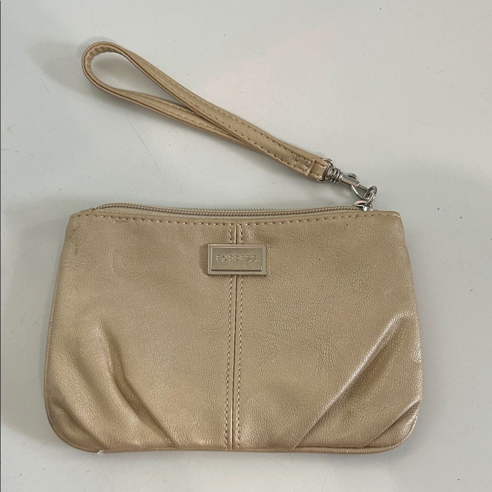 Express Gold Wristlet Clutch